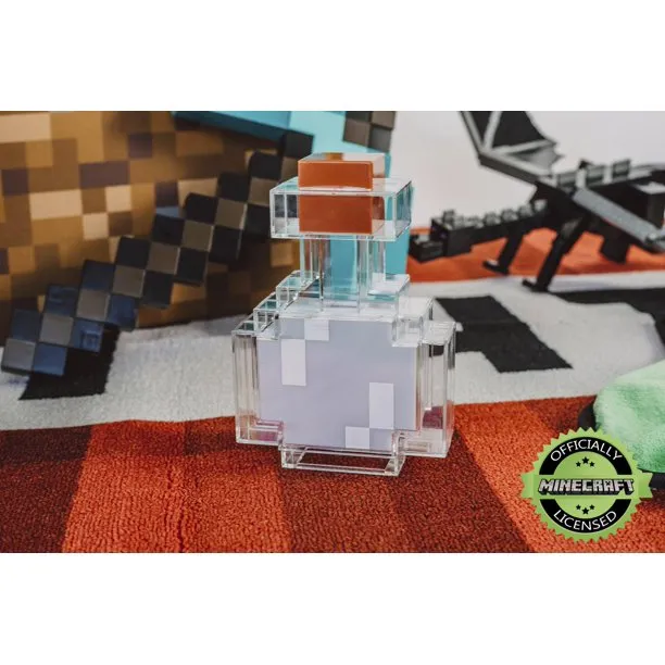 Minecraft Potion Bottle Color-Changing LED Lamp - 7.4 Inches Tall