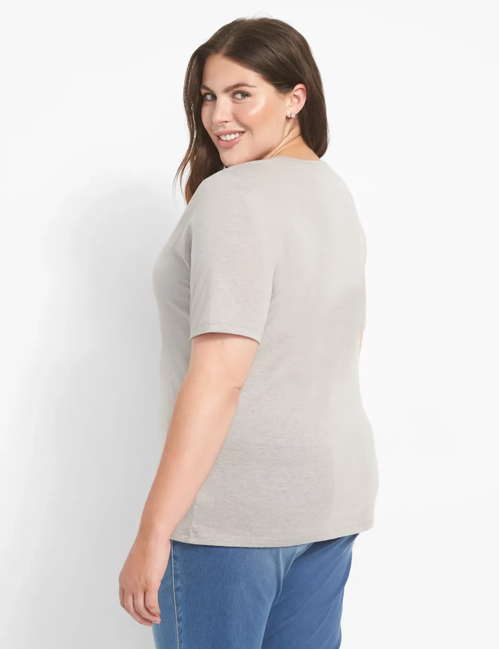 Classic Perfect Sleeve Scoop-Neck Tee