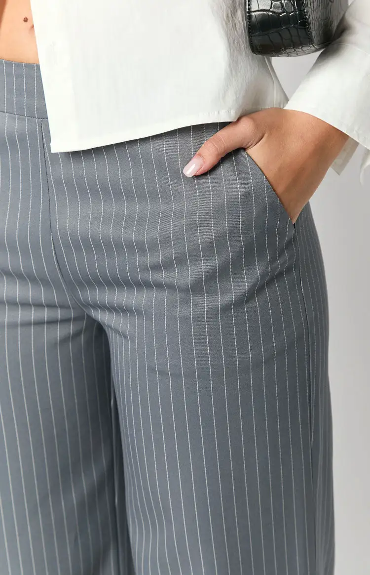 Louis Grey Striped Pants