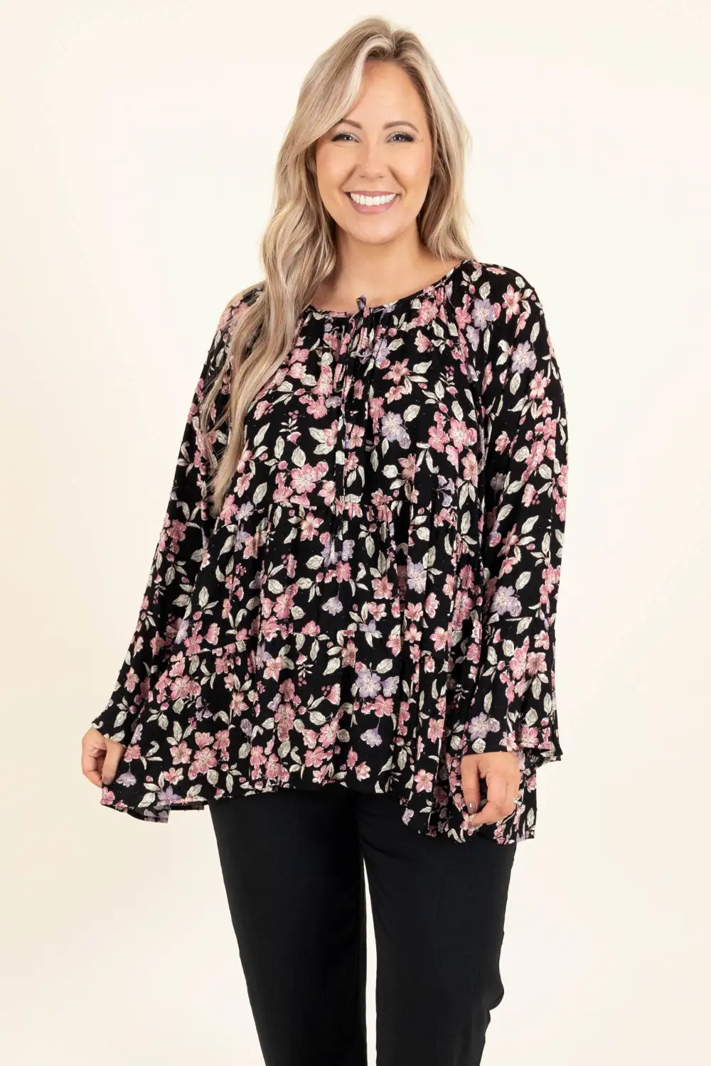 Wandering In The Garden Top, Black