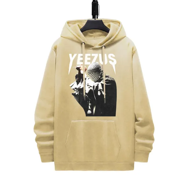 KANYE WEST-YEEZUS 2 SIDES Cotton Vintage Hoodie