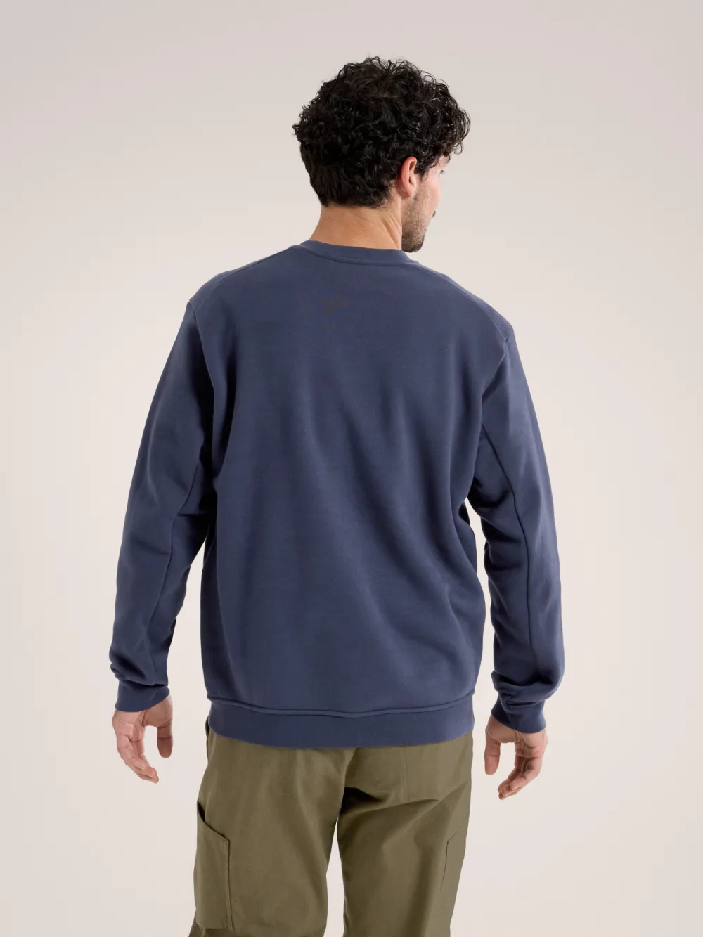 Emblem Fleece Crew Neck Pullover Men's