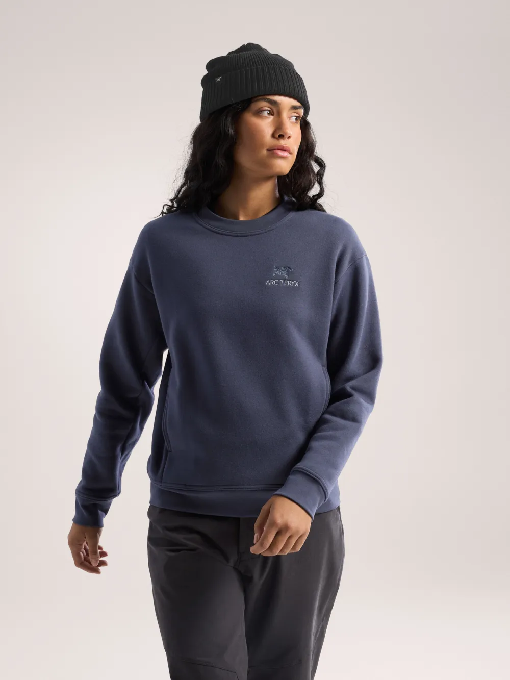 Emblem Fleece Crew Neck Pullover Women's