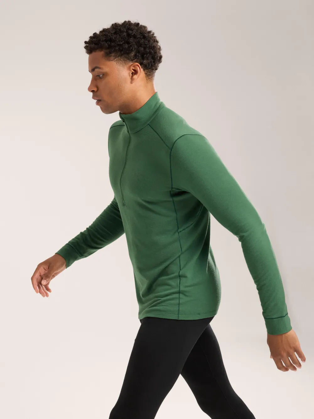 Rho Merino Wool Zip Neck Men's