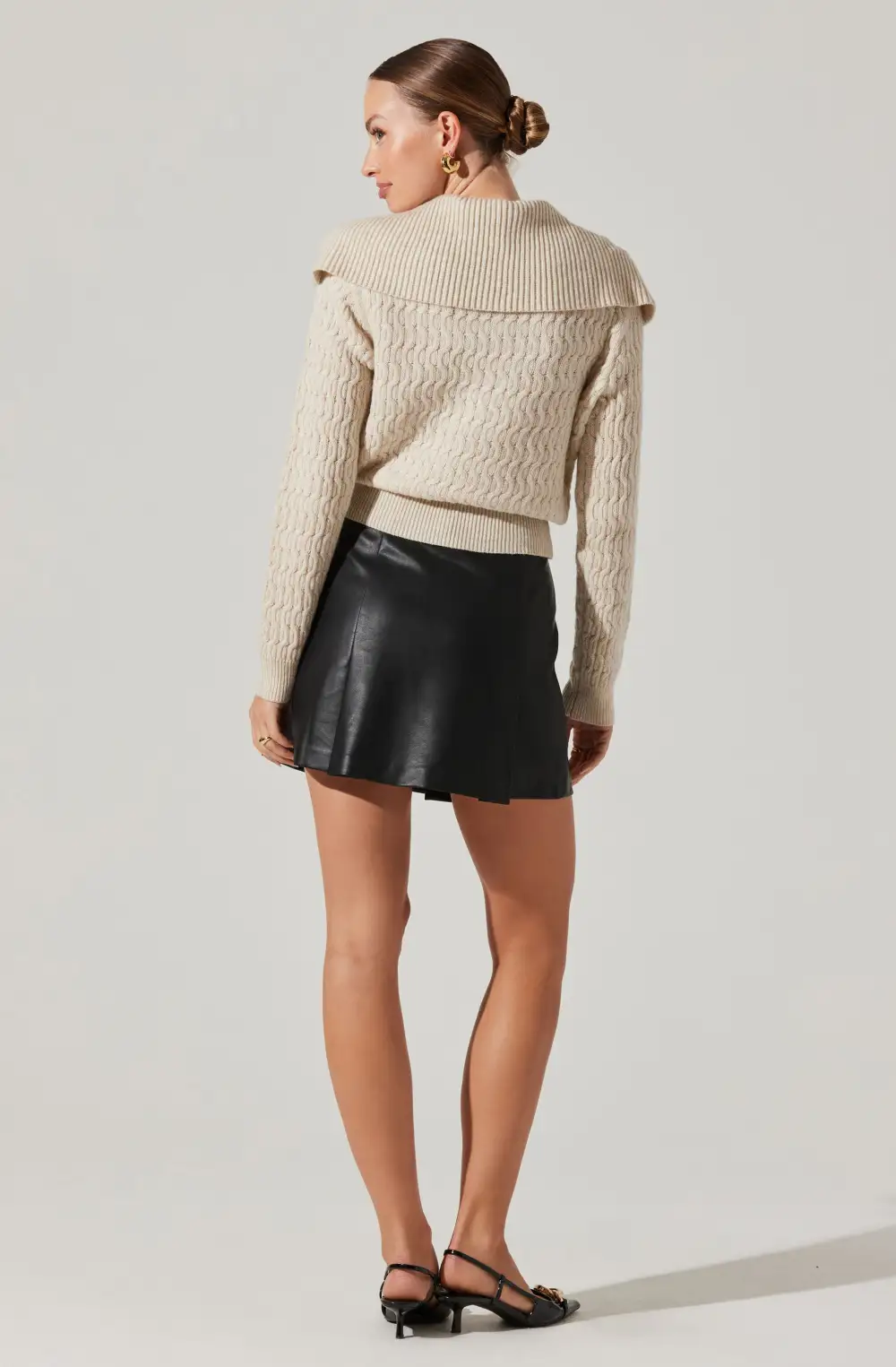 Xanthe Oversize Collar Sweater