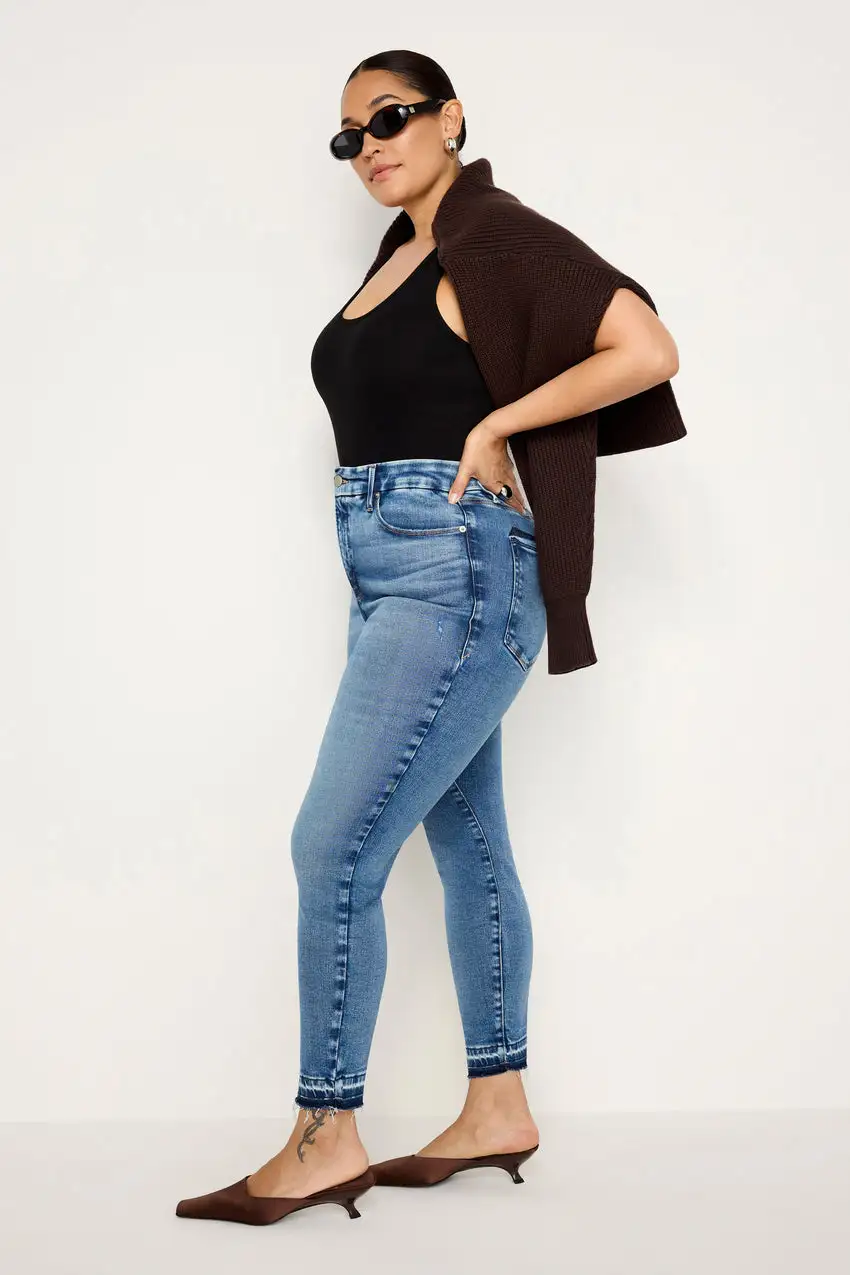 SOFT-TECH GOOD WAIST SKINNY CROPPED JEANS