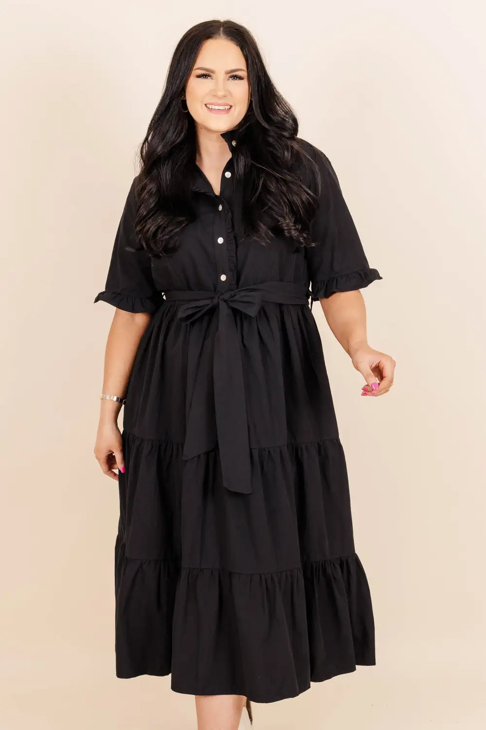 Guess Who's Back At It Midi Dress, Black