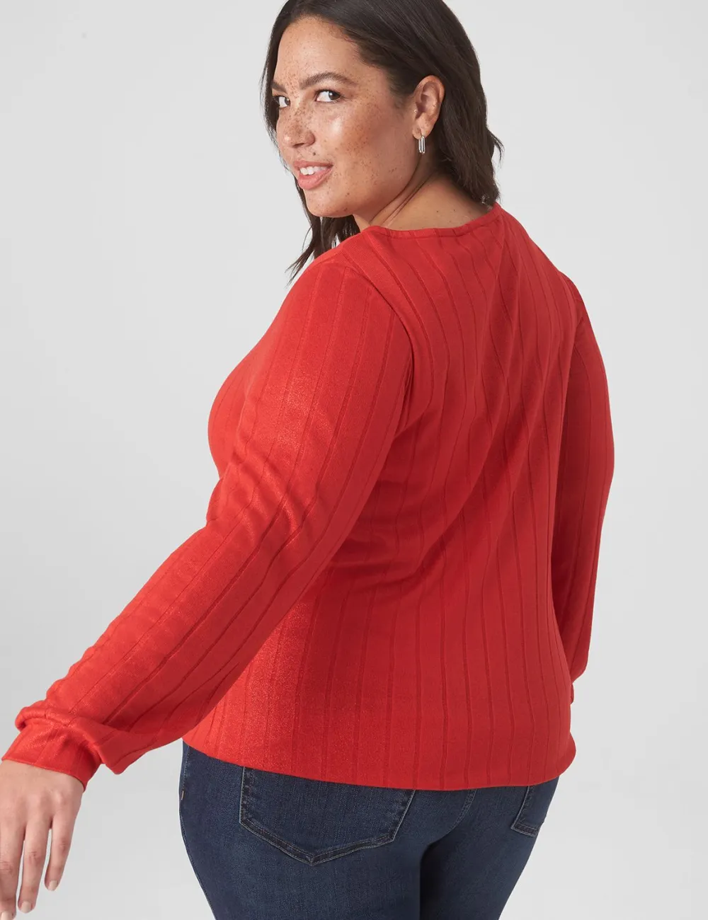 Relaxed Boatneck Bottom-Band Top