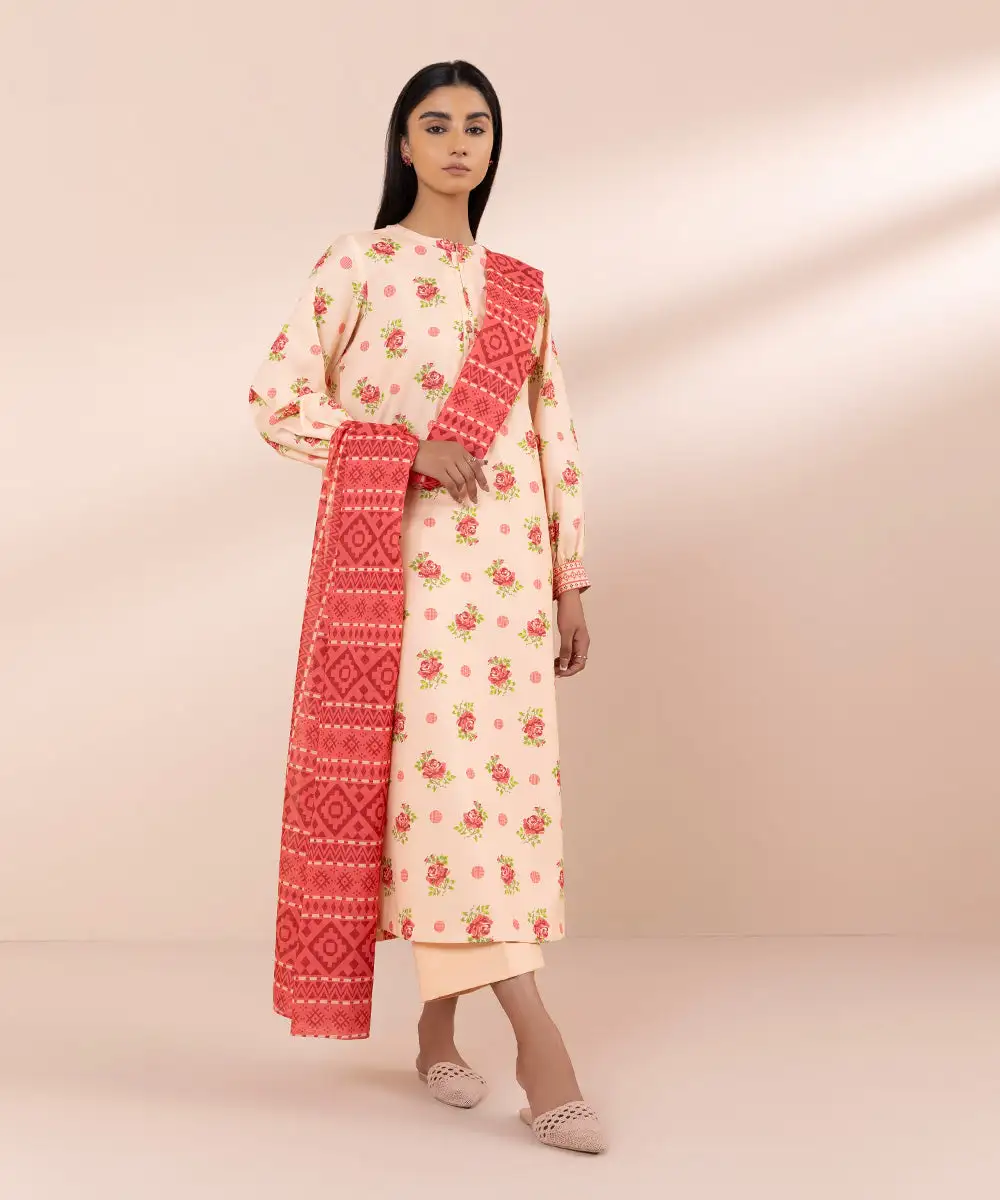 3 Piece - Printed Lawn Suit