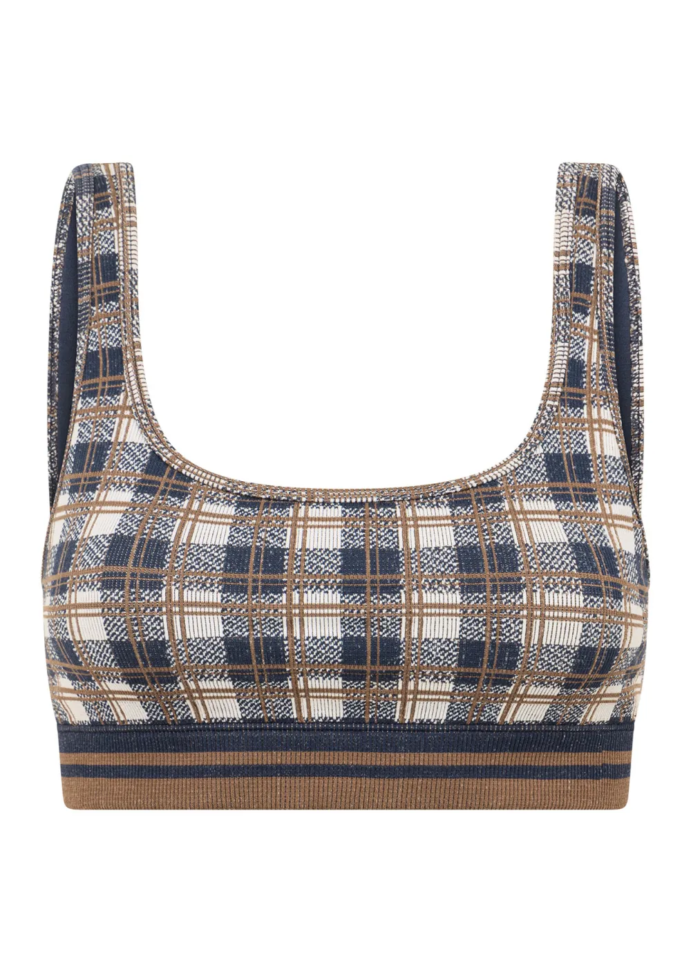 Gingham Seamless Sports Bra