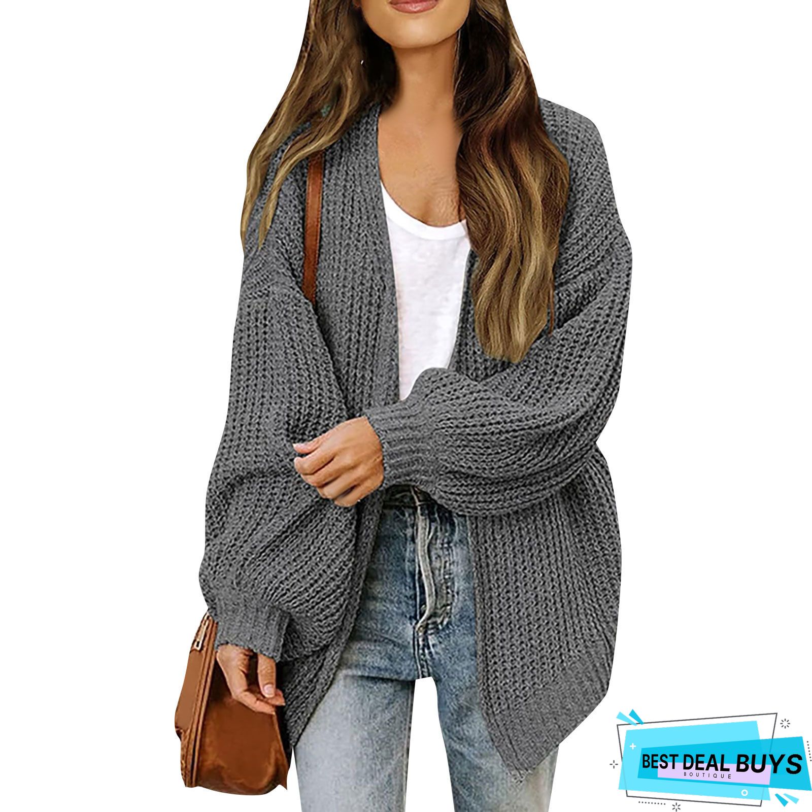 Gray Cocoon Casual Sweater