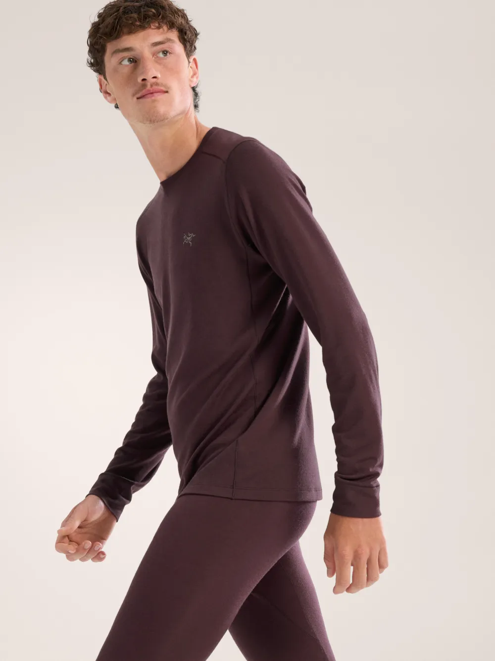 Rho Merino Wool Crew Neck LS Men's