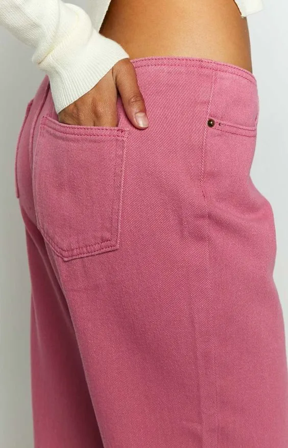 Lioness Practical Magic Hot Pink Jeans