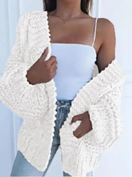 Women's Cardigans Knit Long Sleeve Loose Sweater Cardigan(⚡Clearance Sale)