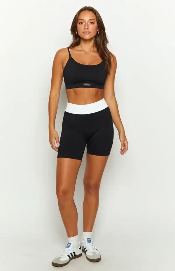 Jeanne The Label Black Ballet Crop Top