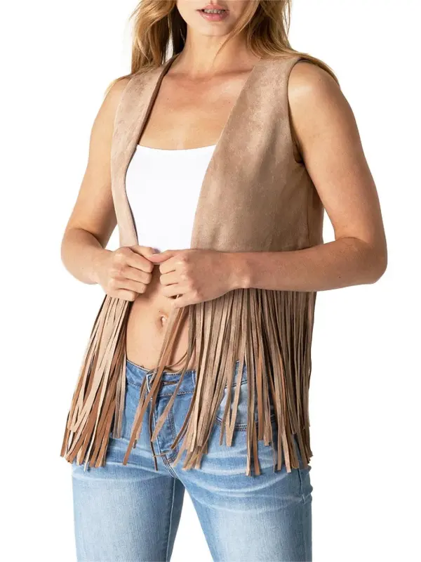 Boho Fringe Vest