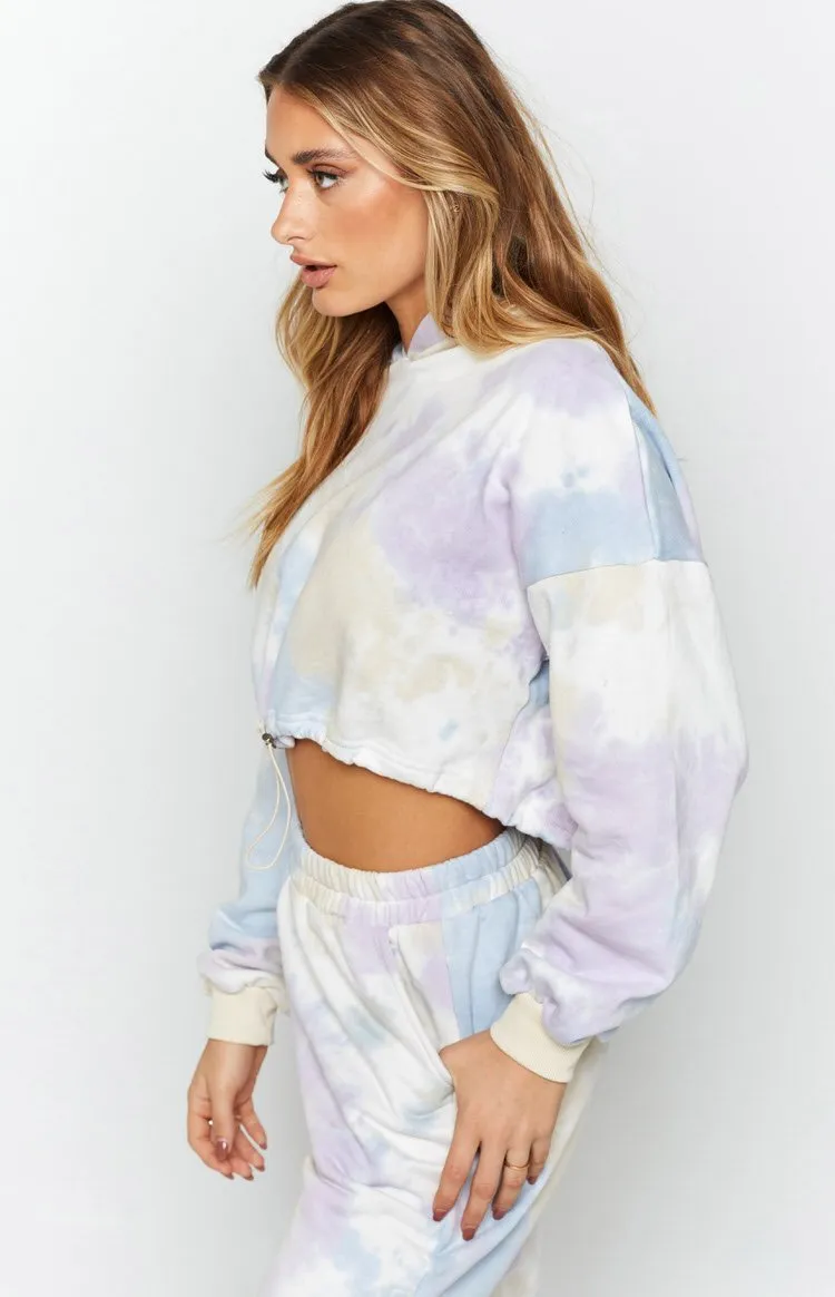 Skyfall Hoodie Purple Tie Dye