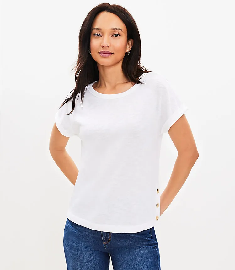 Side Button Tee