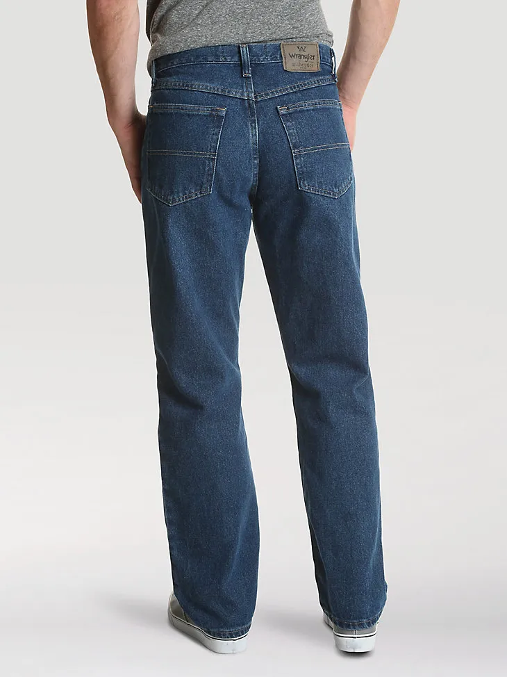 MEN'S WRANGLER AUTHENTICS® RELAXED FIT COTTON JEAN IN VINTAGE STONE