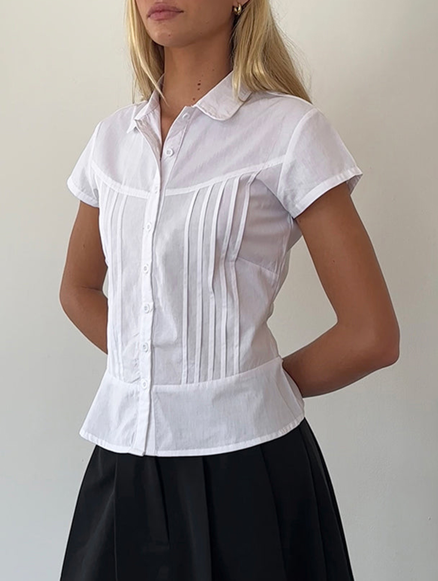 White Poplin Wilmot Blouse