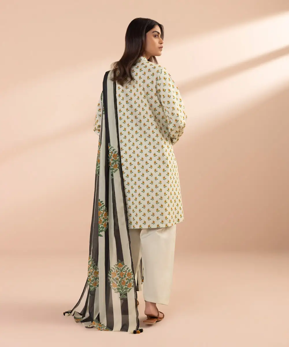 3 Piece - Printed Lawn Suit