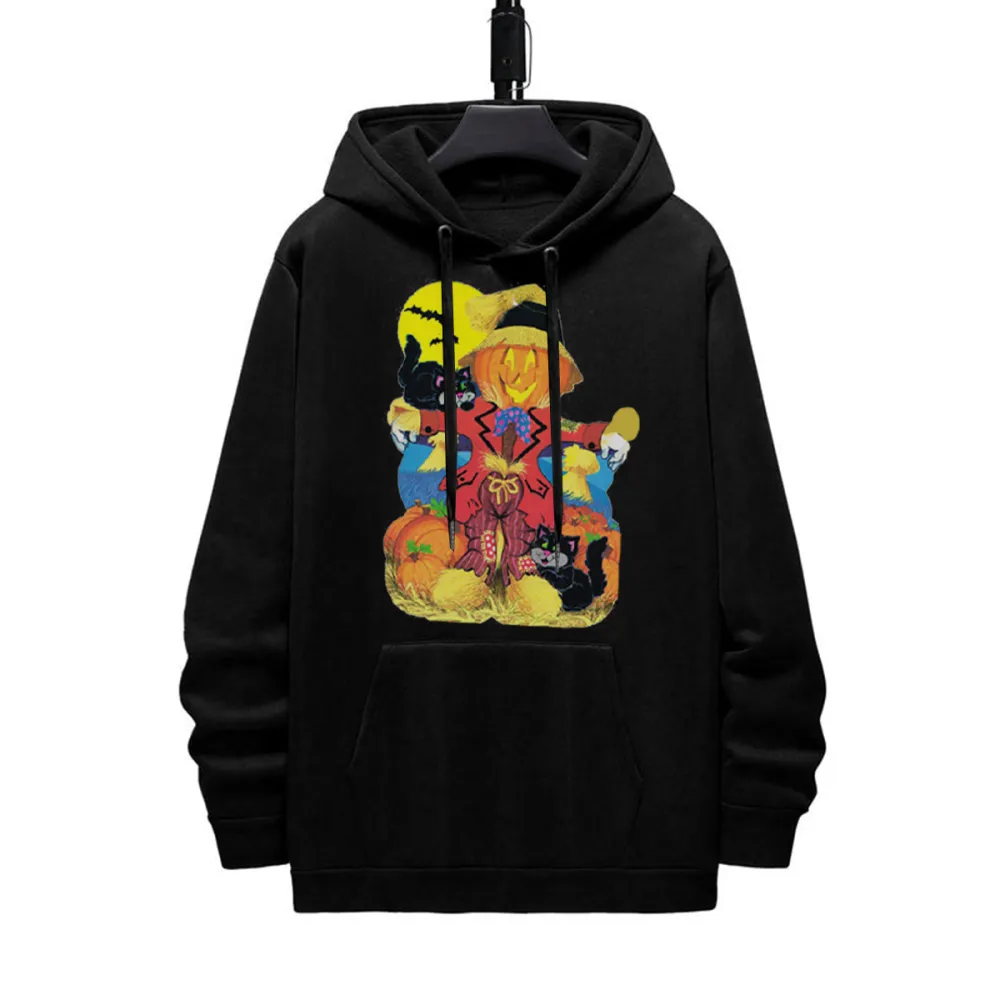 Scarecrow and Cat Halloween Hoodie