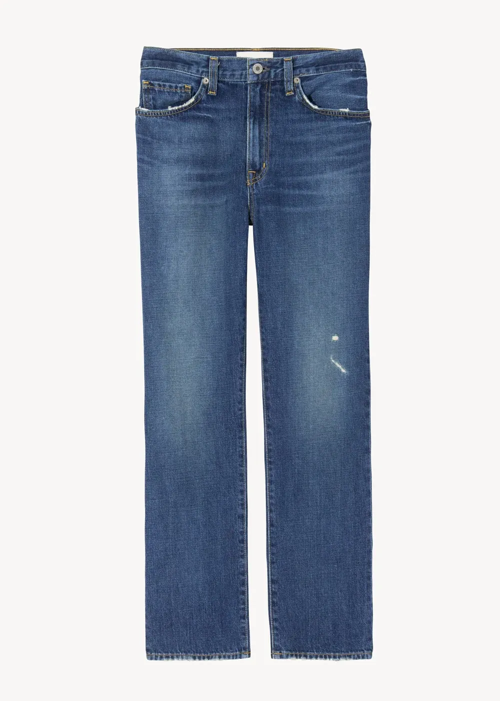 Breathable High Waist Straight Leg Jean