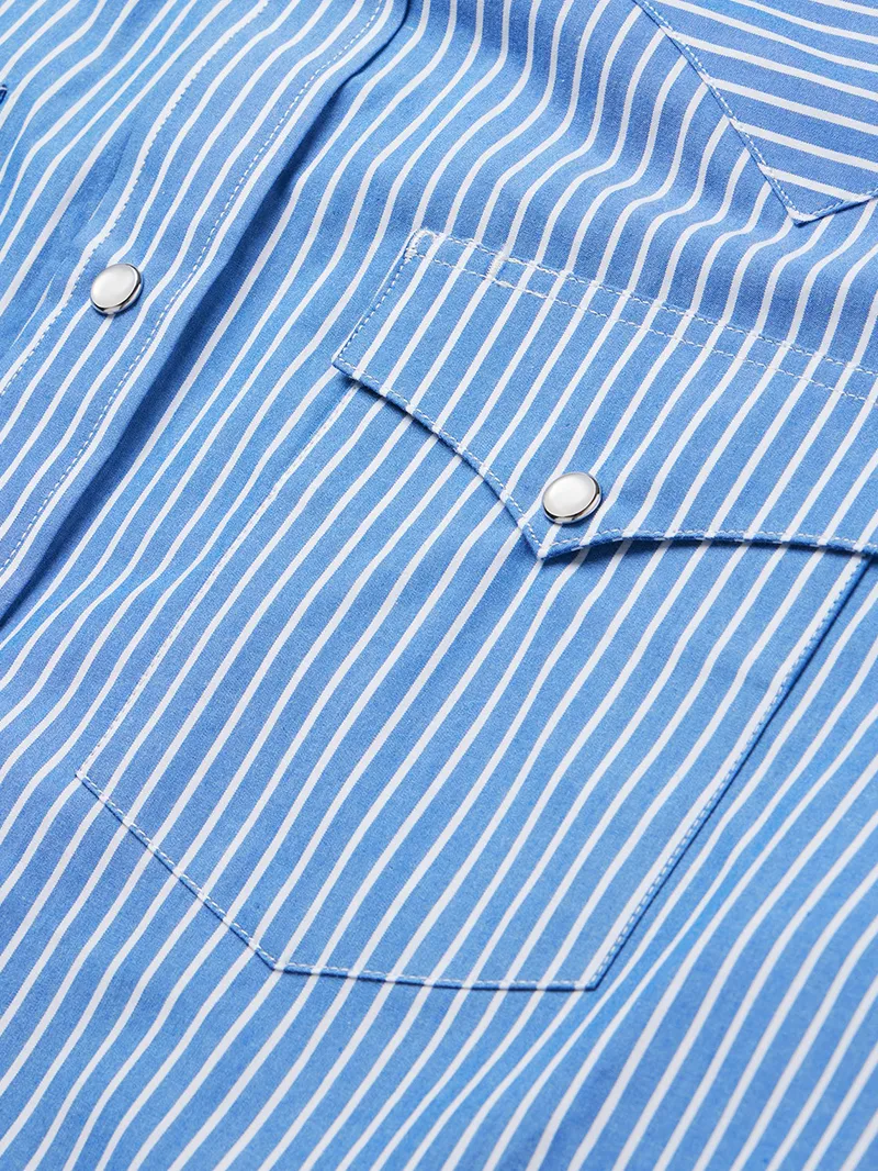 Blue Western Stripe Shirt