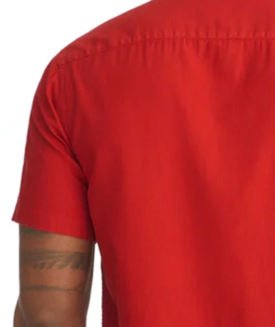 Men's Red Short Sleeve Shirt