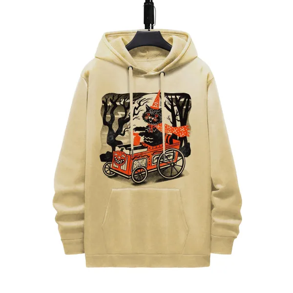 Pumpkin Cart Halloween Hoodie