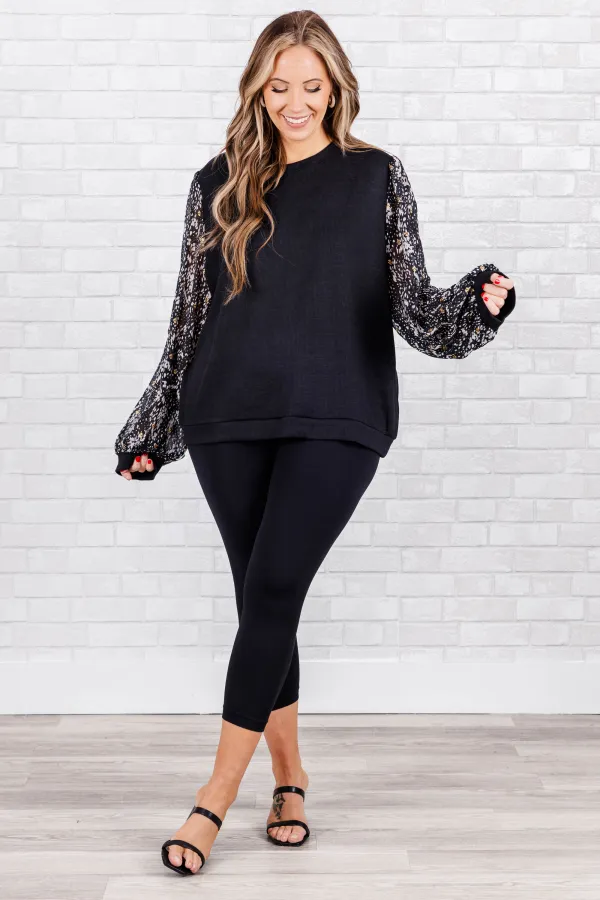 The Radiant Babe Top, Black