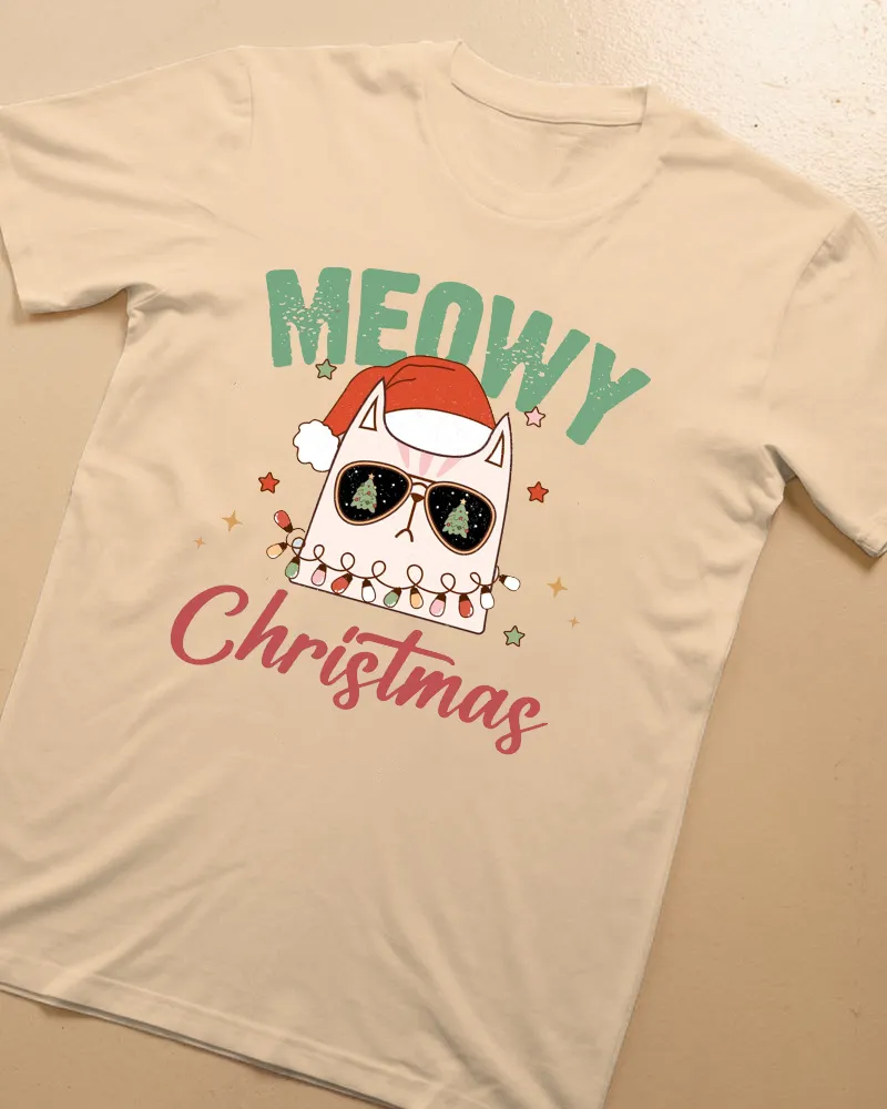 Kitty Santa Lady T-shirt