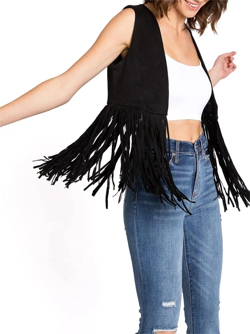 Boho Fringe Vest