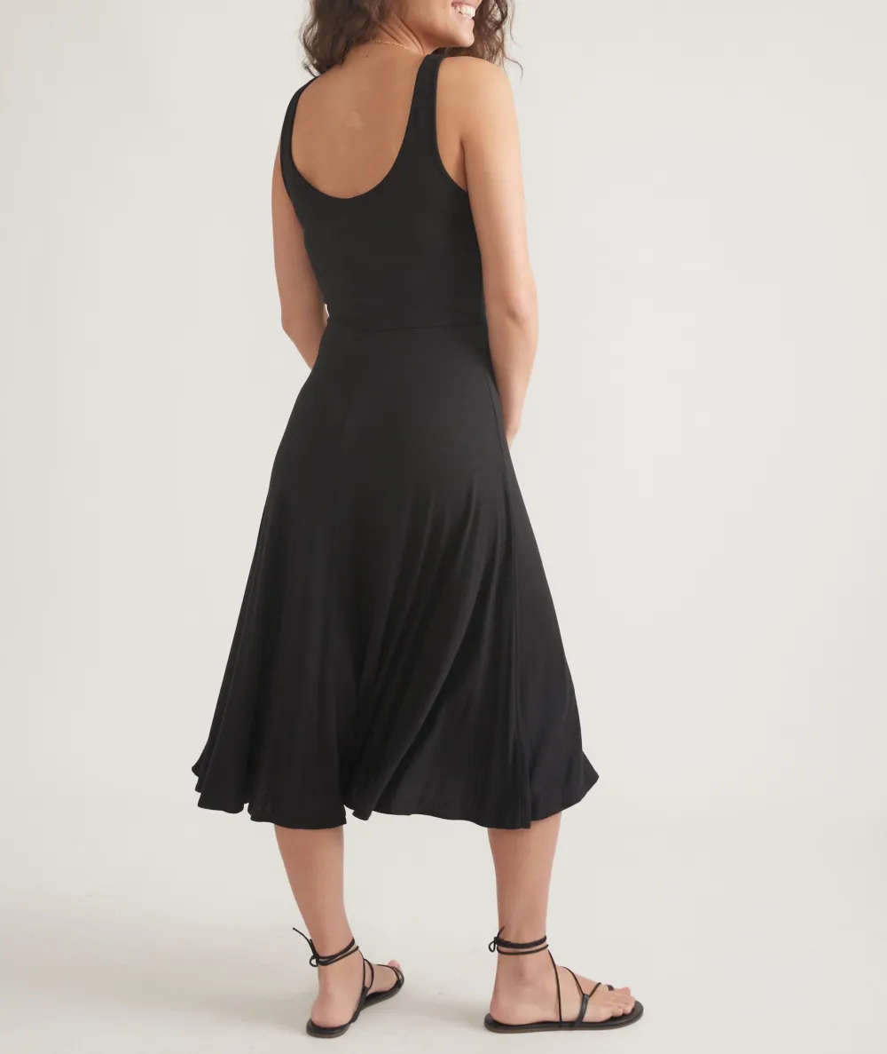 Lexi Rib Fit and Flare Midi Dress