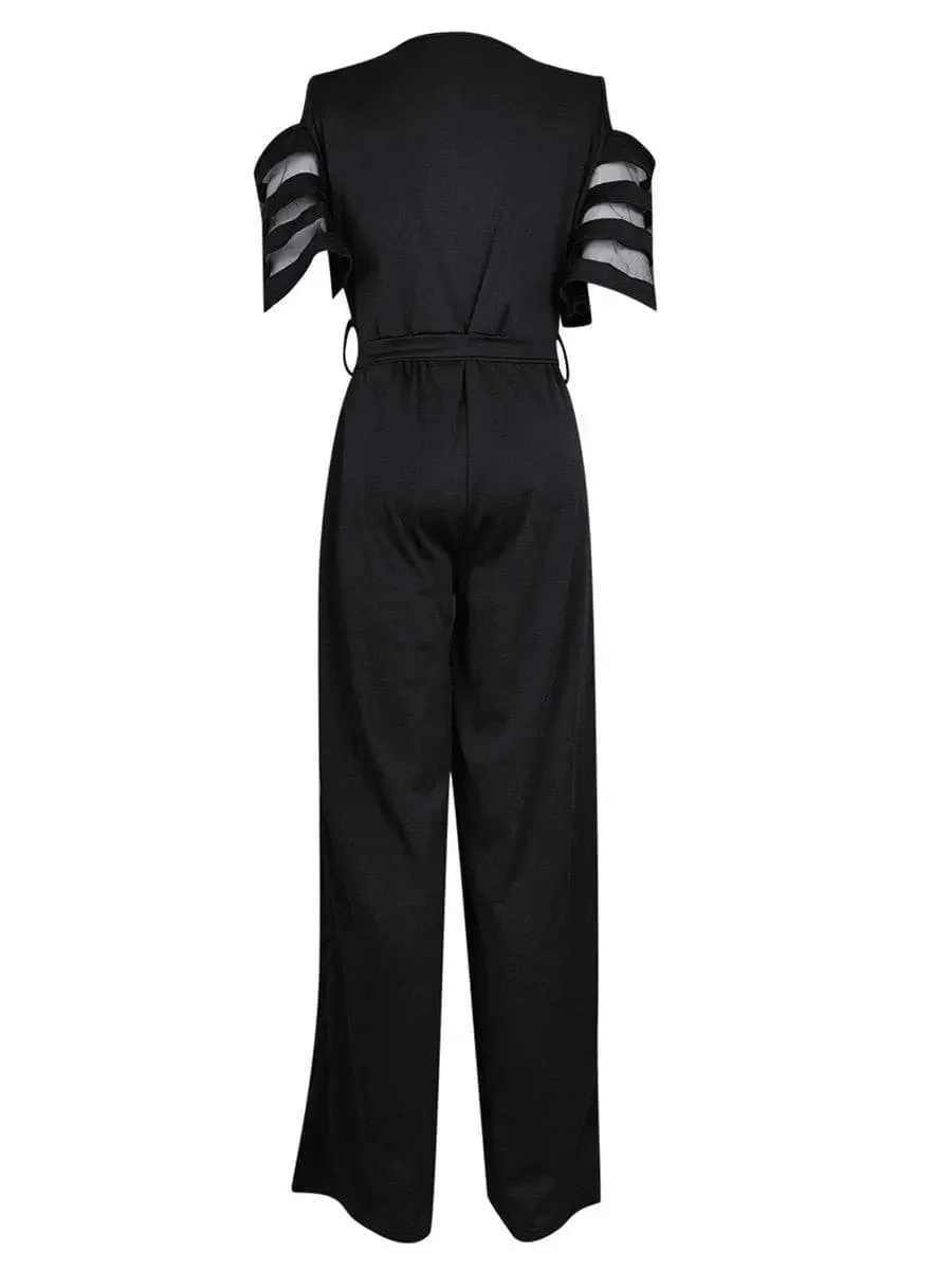 Women's black elegant jumpsuit