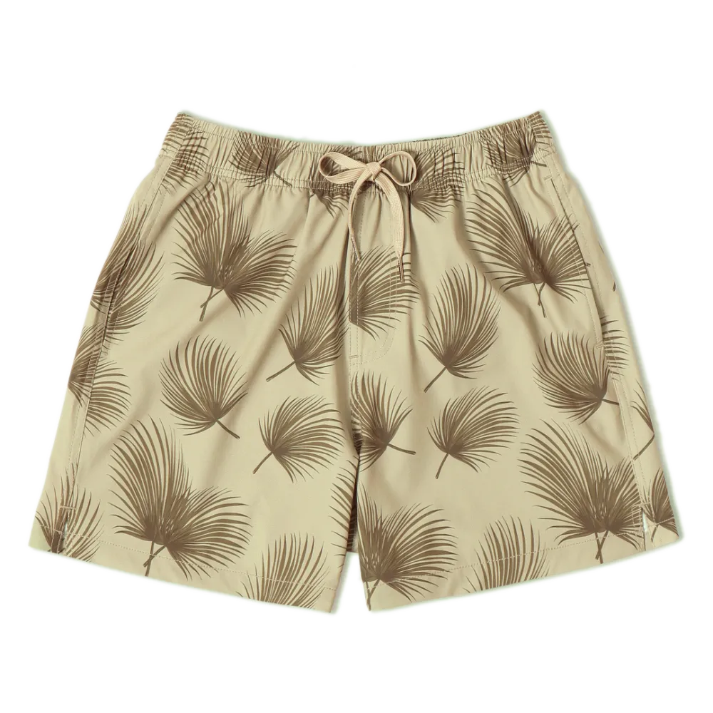 Polyester Stretch Swim-Cracker Khaki