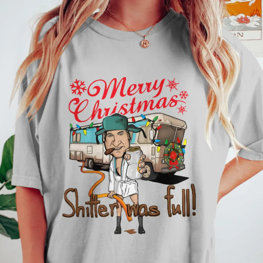 Merry Christmas Shitter Was Full Short Sleeve T-Shirt