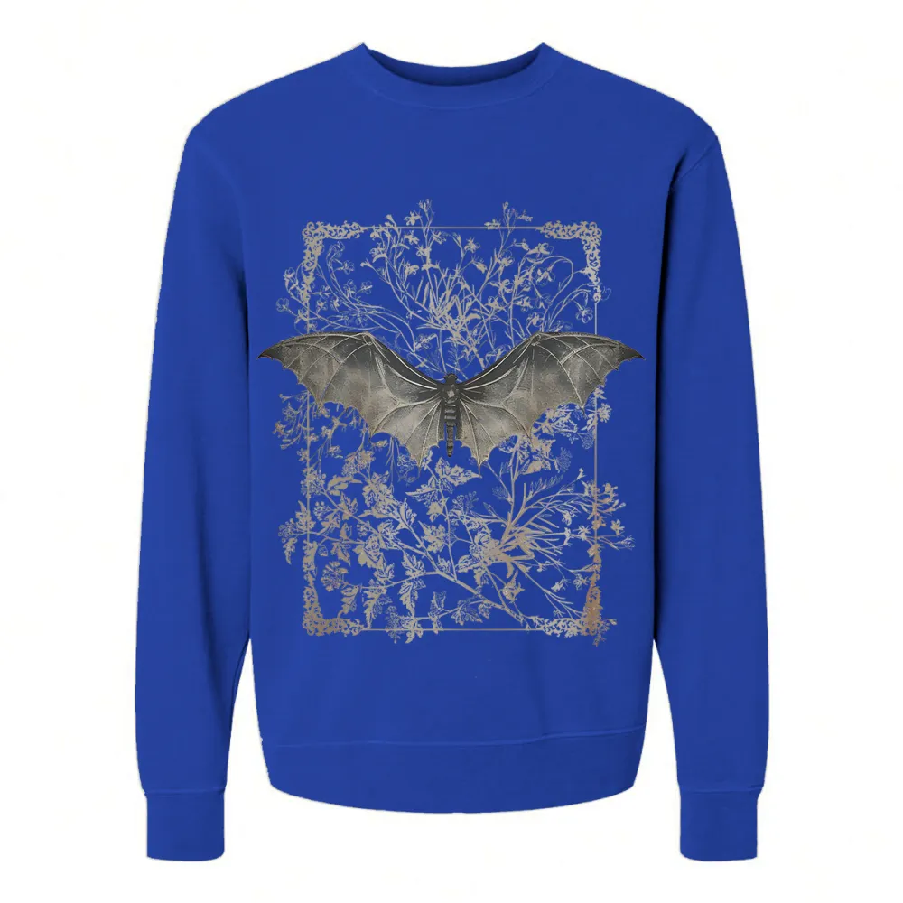 BAT DESIGNED PATTERN PRINTED SWEATSHIRT 02