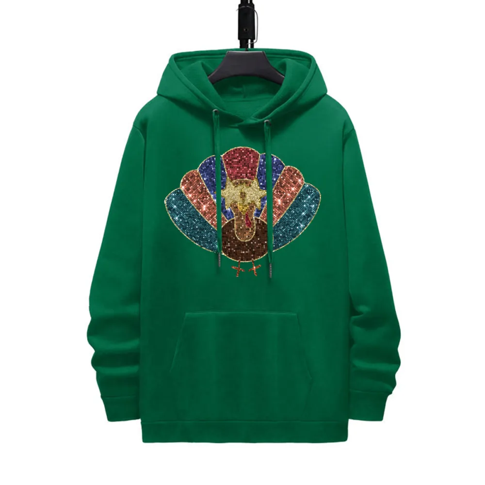 Thanksgiving Shiny Turkey Hoodie