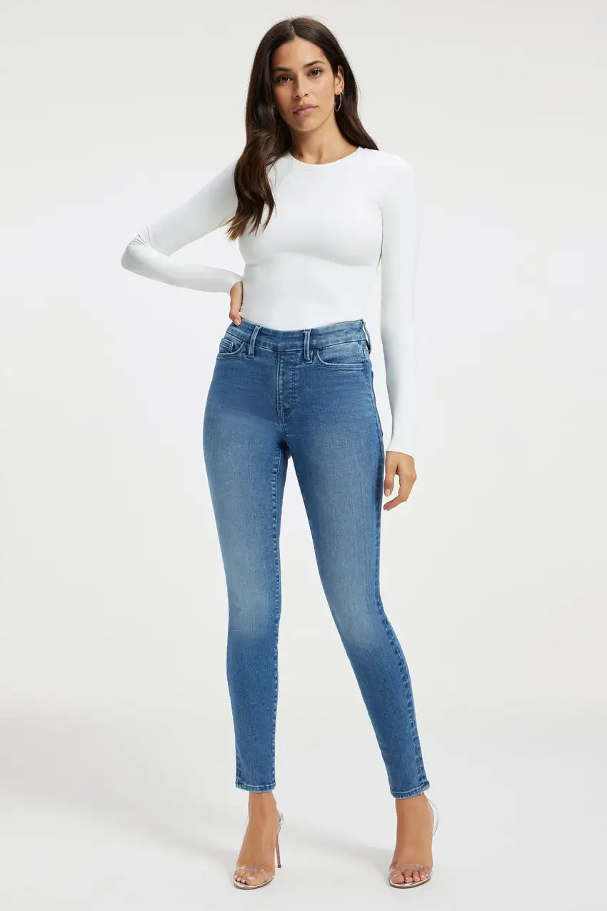 POWER STRETCH PULL-ON SKINNY JEANS