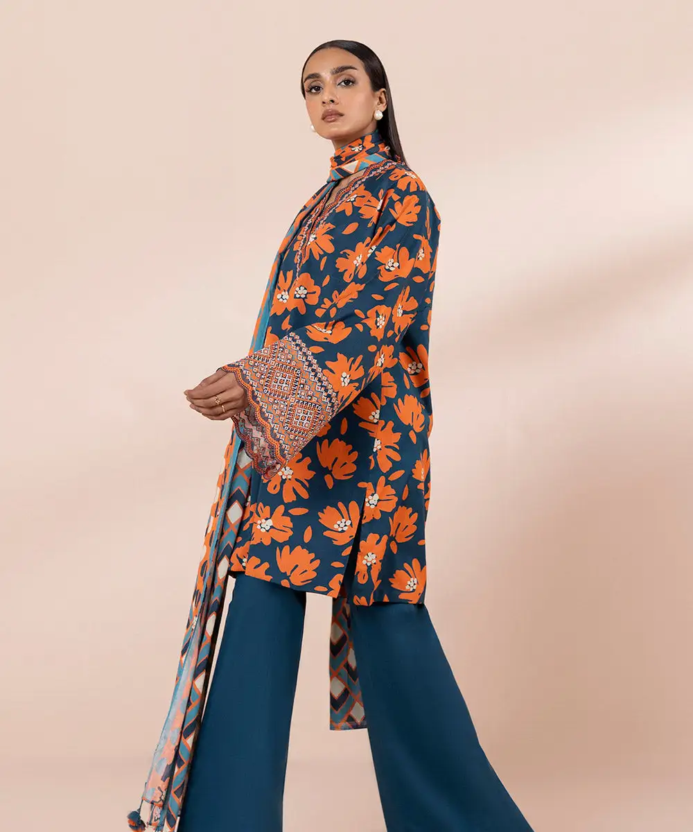 3 Piece - Embroidered Lawn Suit