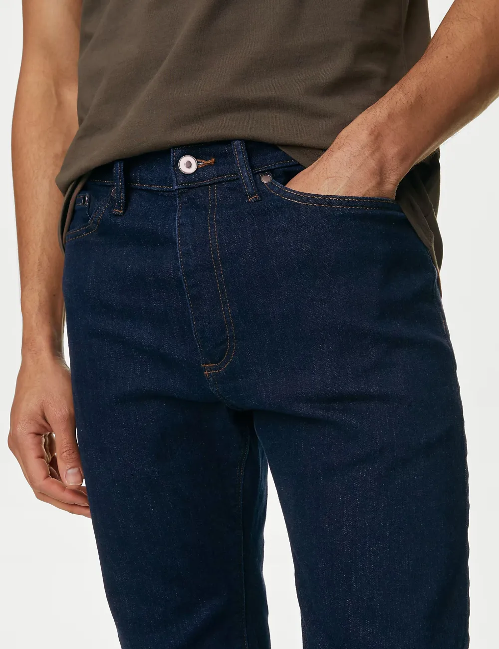 Straight Fit Stretch Jeans