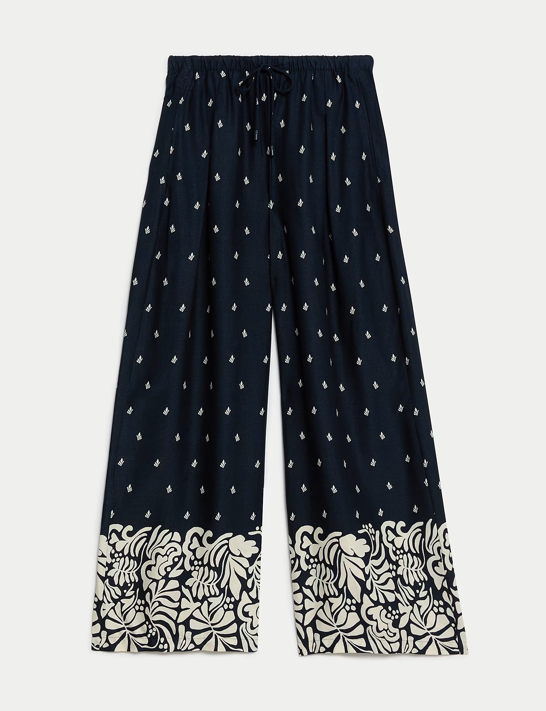 Casual Plants Printed Pants