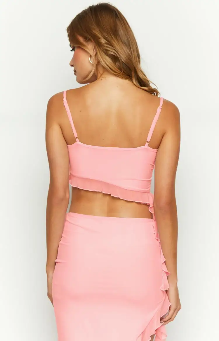 Jemerson Pink Ruffle Top