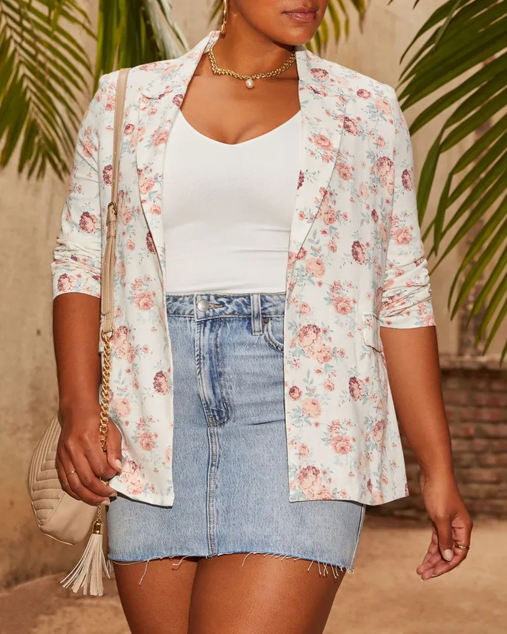 Lolita Floral Print Blazer