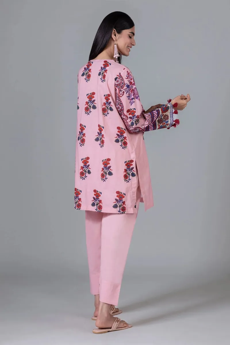 2 Piece Kurta | Embroidered & Pants Dark Red