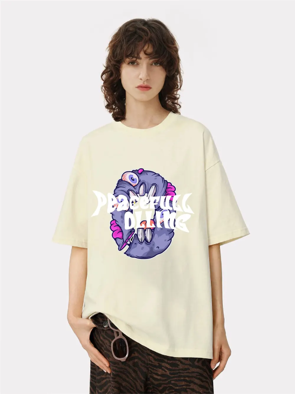 Women's letter printed T-shirt