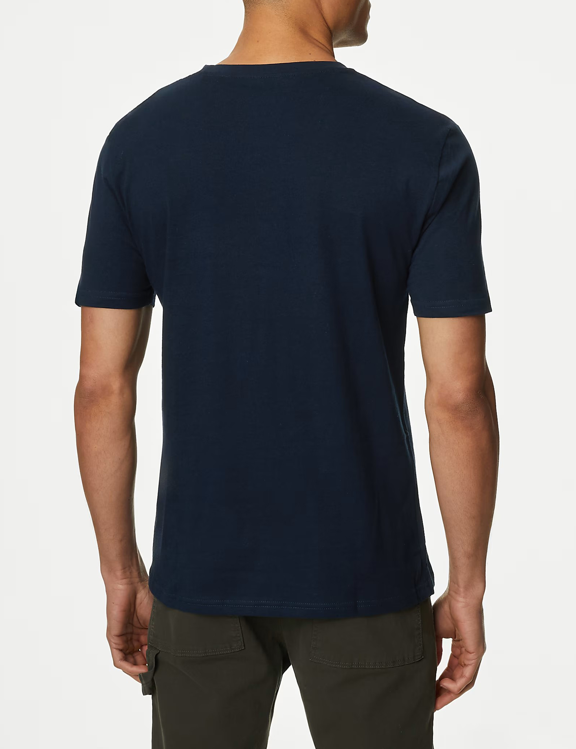 Slim Fit Pure Cotton Crew Neck T-Shirt