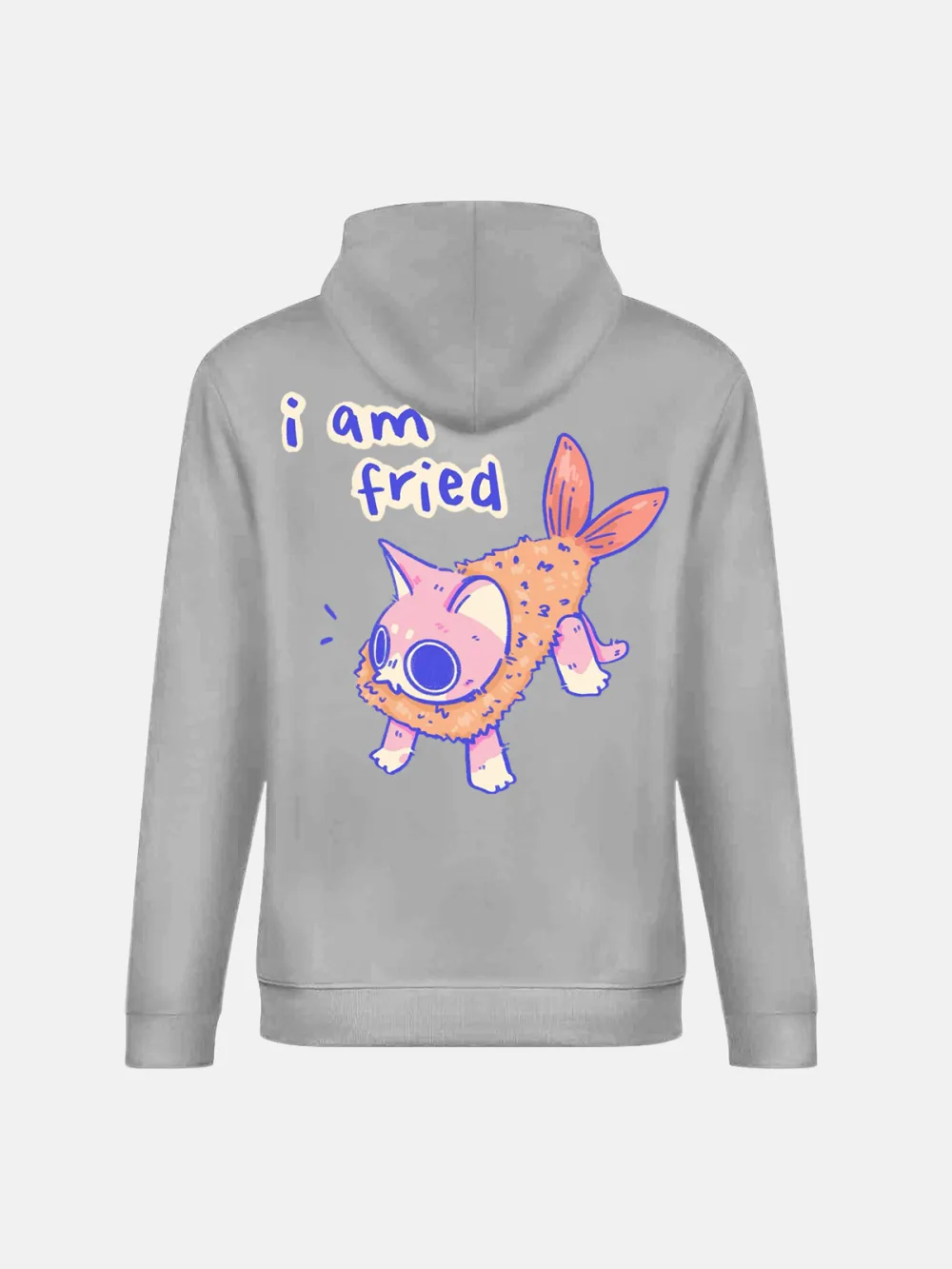 I AM FRIED PATTERN HOODIE