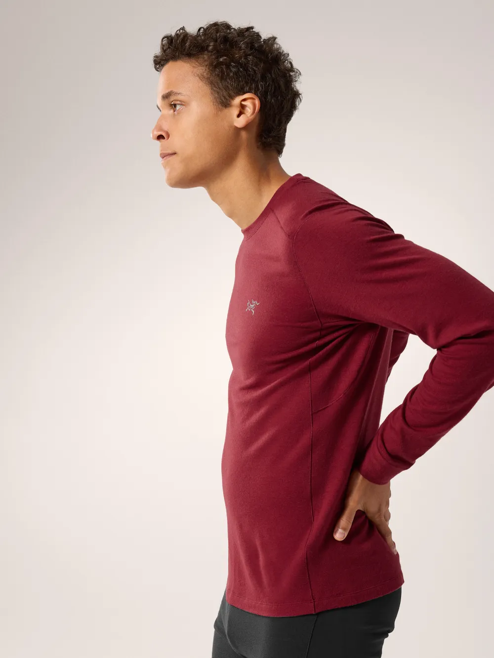 Rho Merino Wool Crew Neck LS Men's